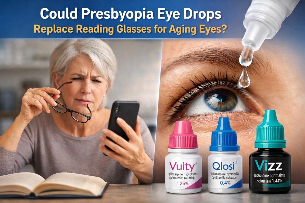Eye drops vs reading glasses for aging eyes
