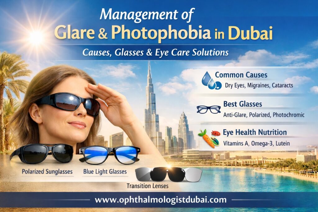 Management of Glare & Photophobia in Dubai | Light Sensitivity Eye Treatment