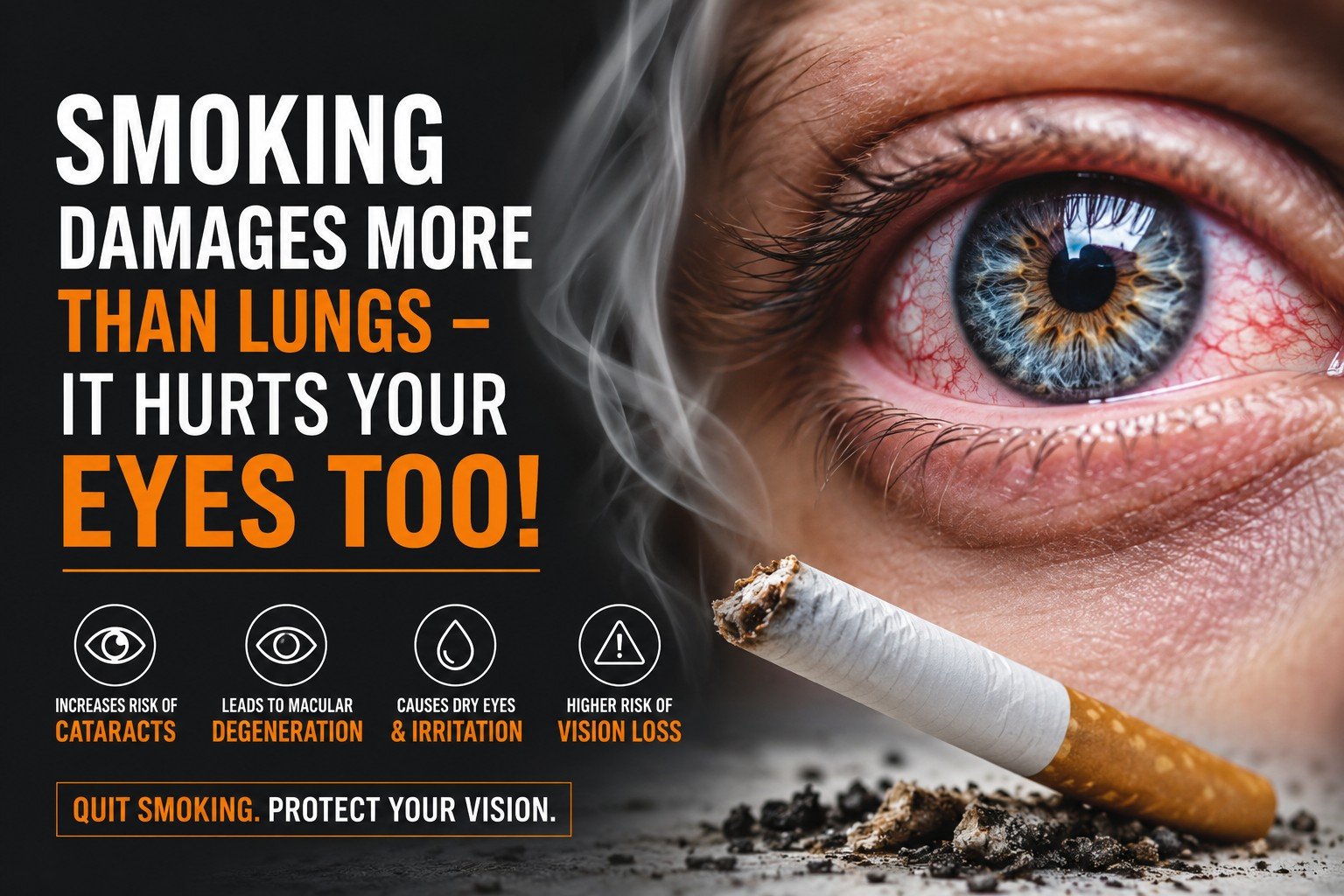 How Smoking Damages Your Eyes | Eye Specialist in Dubai