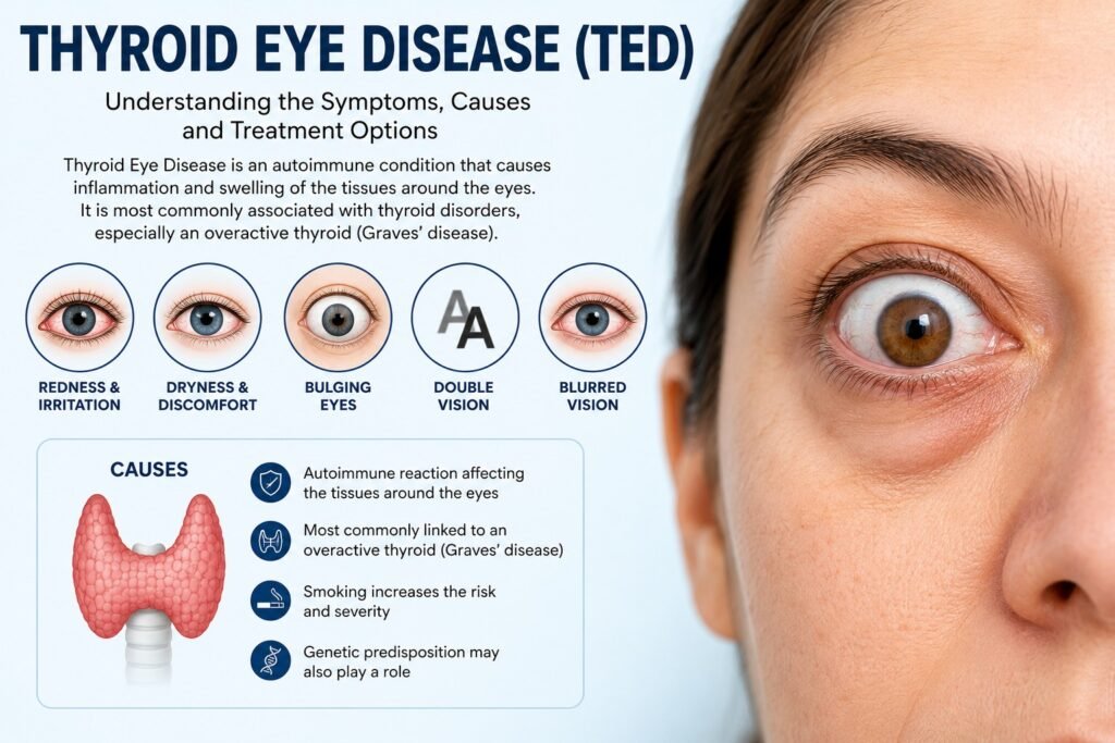 Thyroid Eye Disease (TED): Causes, Symptoms & Treatment in Dubai